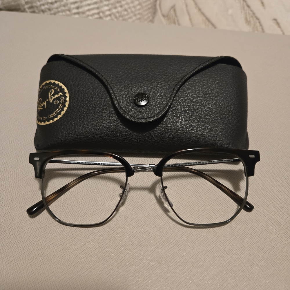 Ray-Ban Black and Silver Glasses